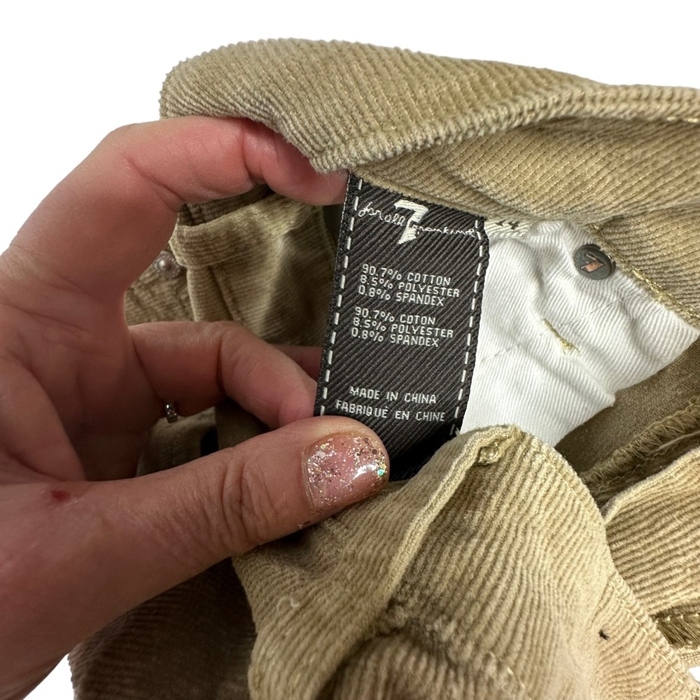 Boys 7 For All Mankind khaki Color Corduroy Pants 14 - Picture 4 of 8